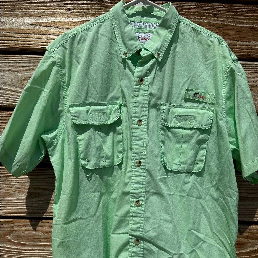 Worldwide Sportsman Fishing Shirt Mint Green Worldwide Sportsman Fishing Shirt Mint Green